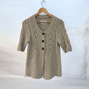 AÉROPOSTALE CABLE KNIT BUTTON FRONT CARDIGAN SWEATER XL